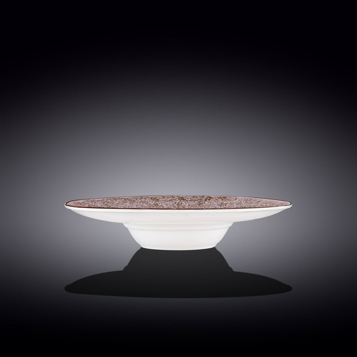 Wilmax Color Boom Splash Wide Deep Plate – 27 cm Porcelain Plate - Lavender side view - WL-667726/A