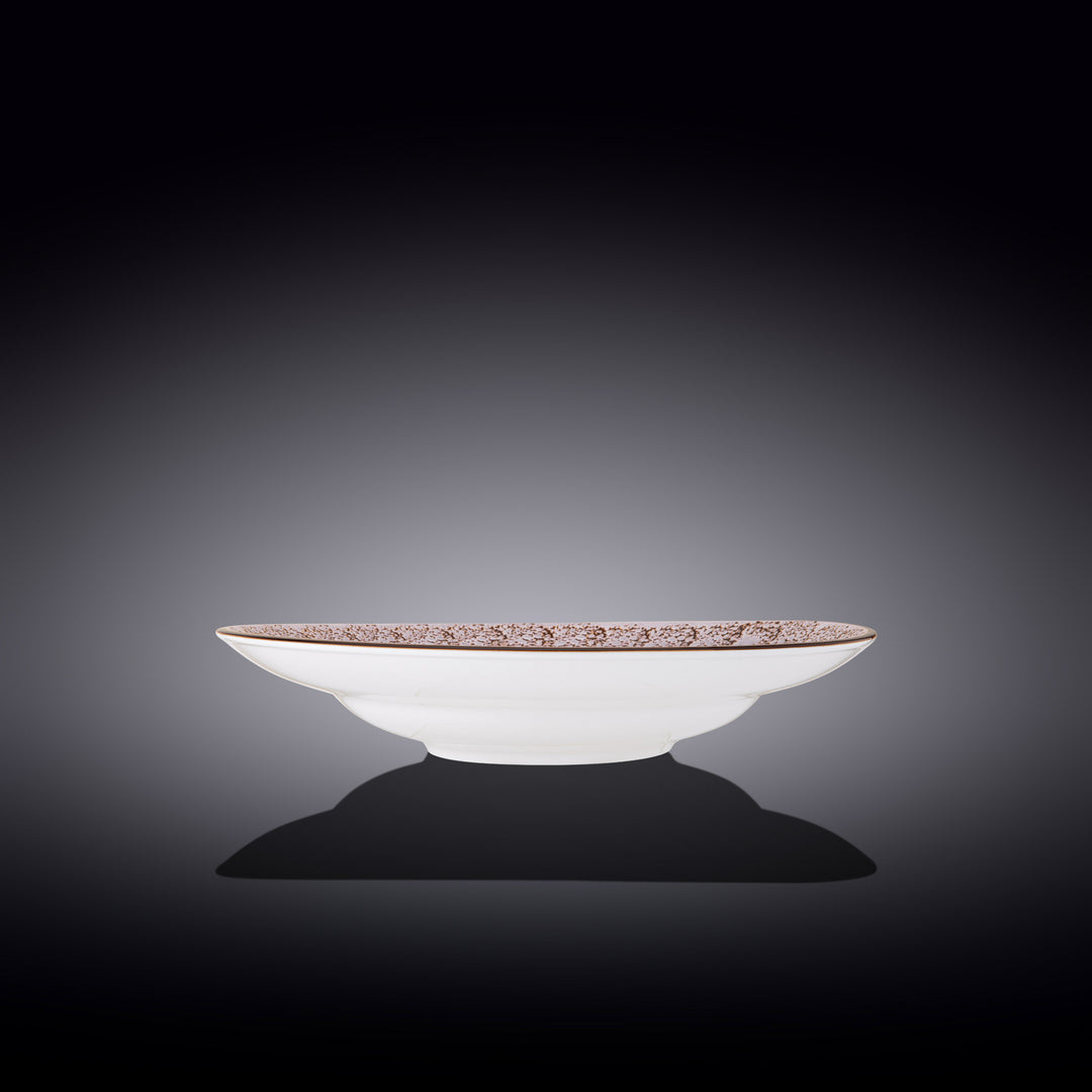 Wilmax Color Boom Splash Pasta Plate – 350 ml Fine Porcelain - Lavender side view - WL-667727/A