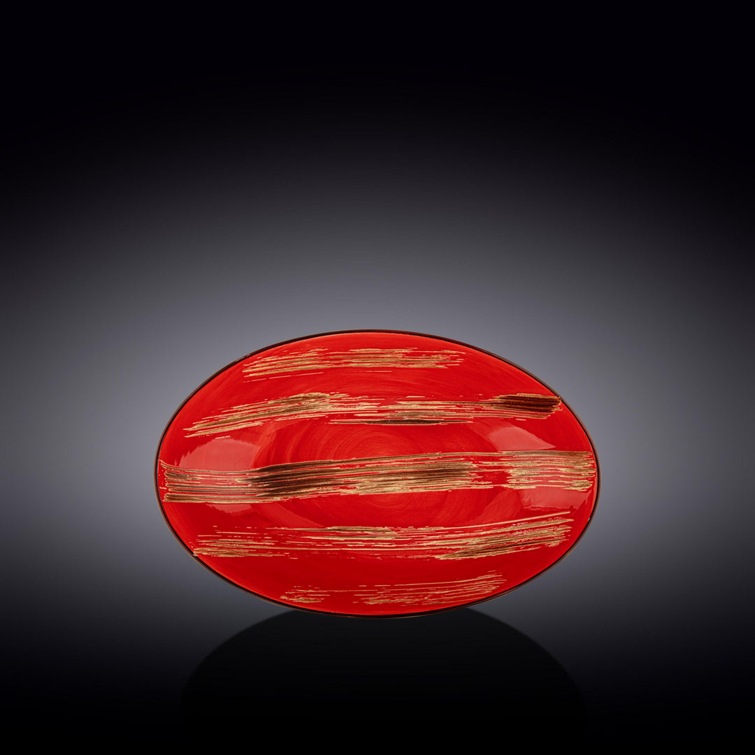 Wilmax Color Boom Scratch Oval Bowl – 25 x 16.5 x 6 cm - Red - WL-668240/A