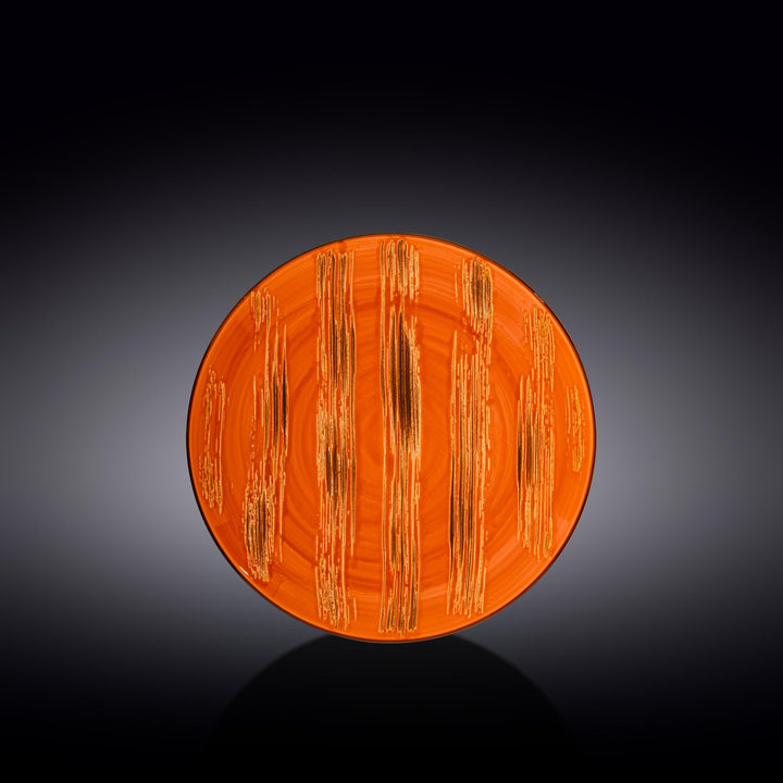 Wilmax Color Boom Scratch Round Plate – Fine Porcelain Dinnerware - Orange - WL-668312/A
