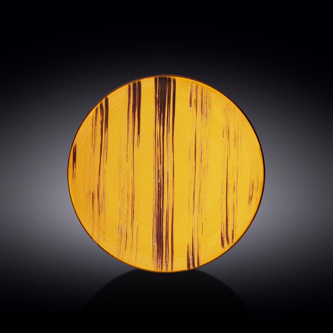 Wilmax Color Boom Scratch Round Plate – Fine Porcelain Dinnerware - Yellow - WL-668414/A