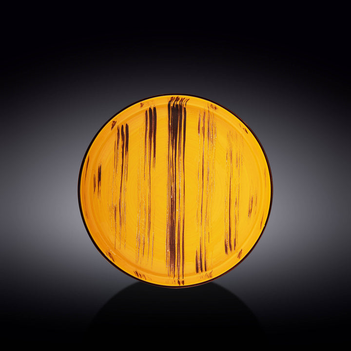 Wilmax Color Boom Scratch Porcelain Plate – Modern Tableware - Yellow - WL-668419/A