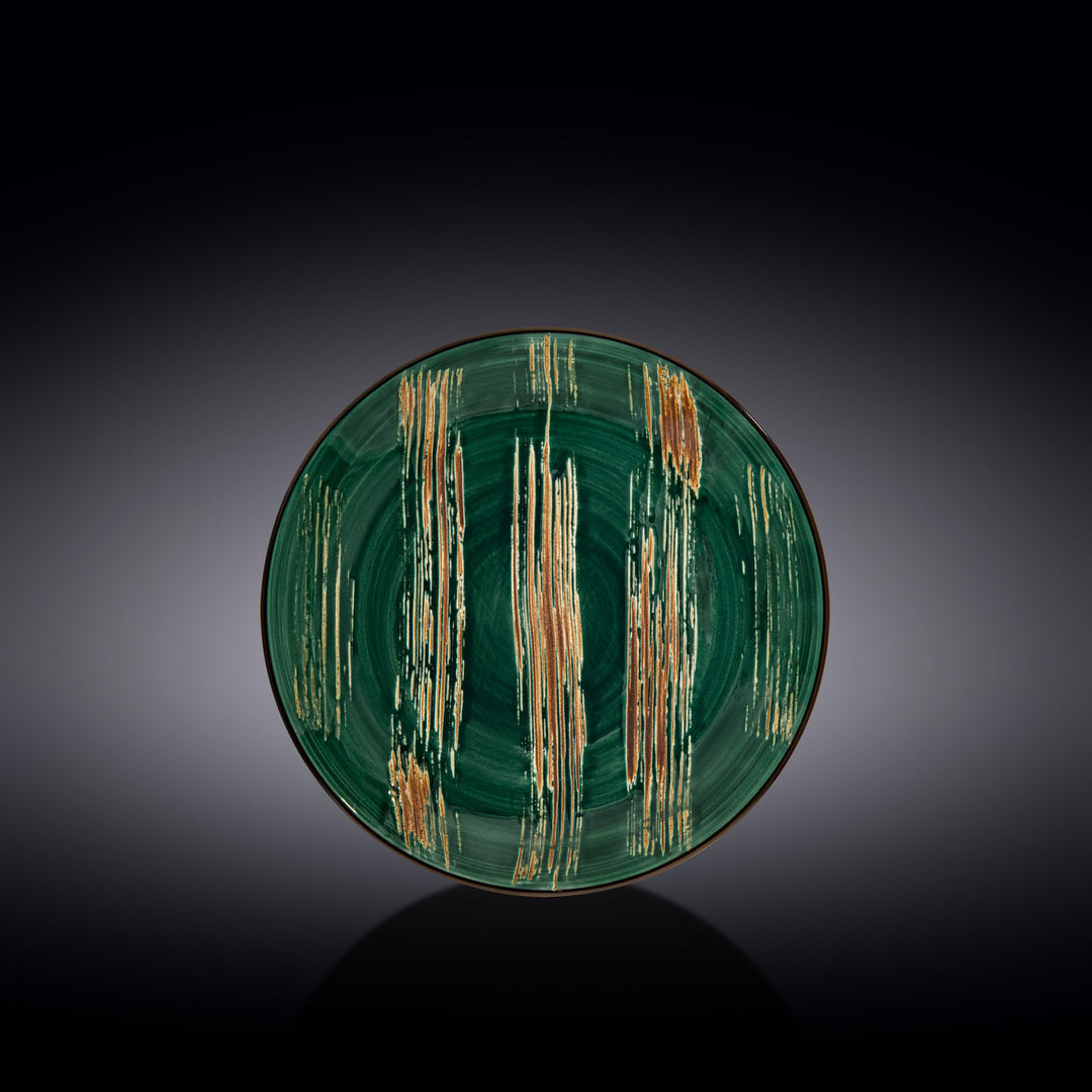 Wilmax Color Boom Scratch Round Plate – Fine Porcelain Dinnerware - Green - WL-668512/A