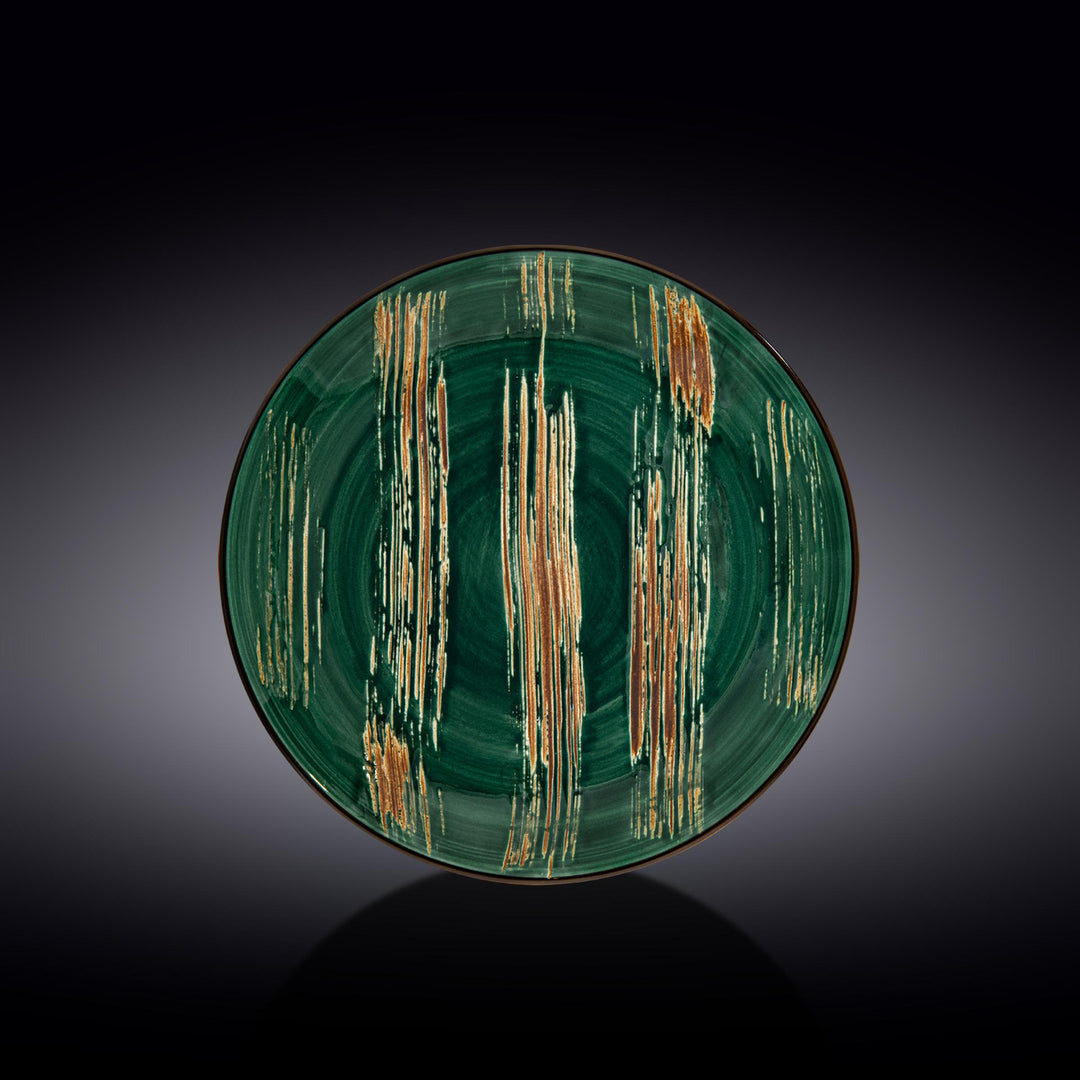 Wilmax Color Boom Scratch Round Plate – Fine Porcelain Dinnerware - Green - WL-668514/A