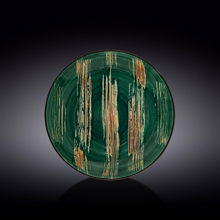 Wilmax Color Boom Scratch Round Plate – Fine Porcelain Dinnerware - Green - WL-668514/A