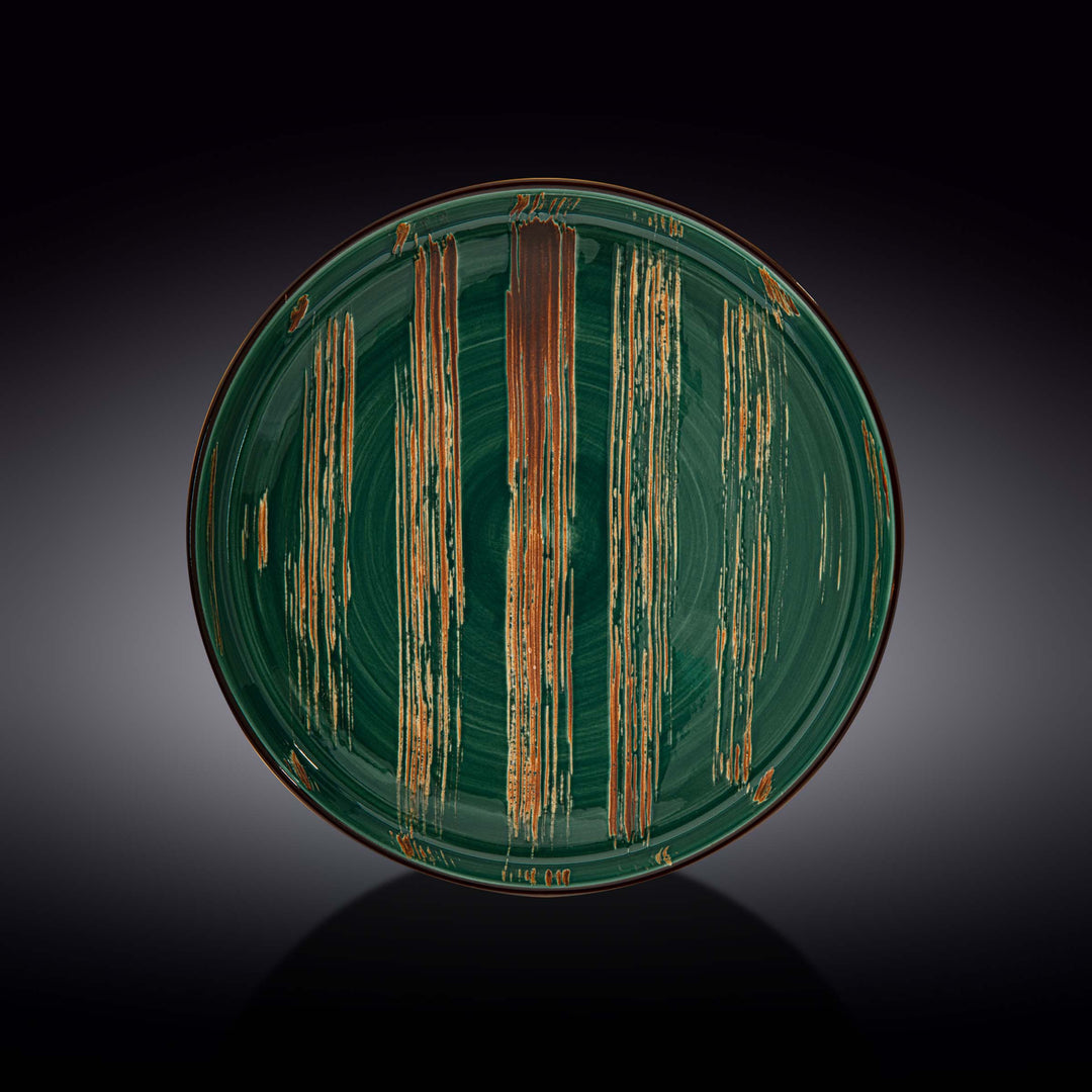 Wilmax Color Boom Scratch Porcelain Plate – Modern Tableware - Green - WL-668520/A
