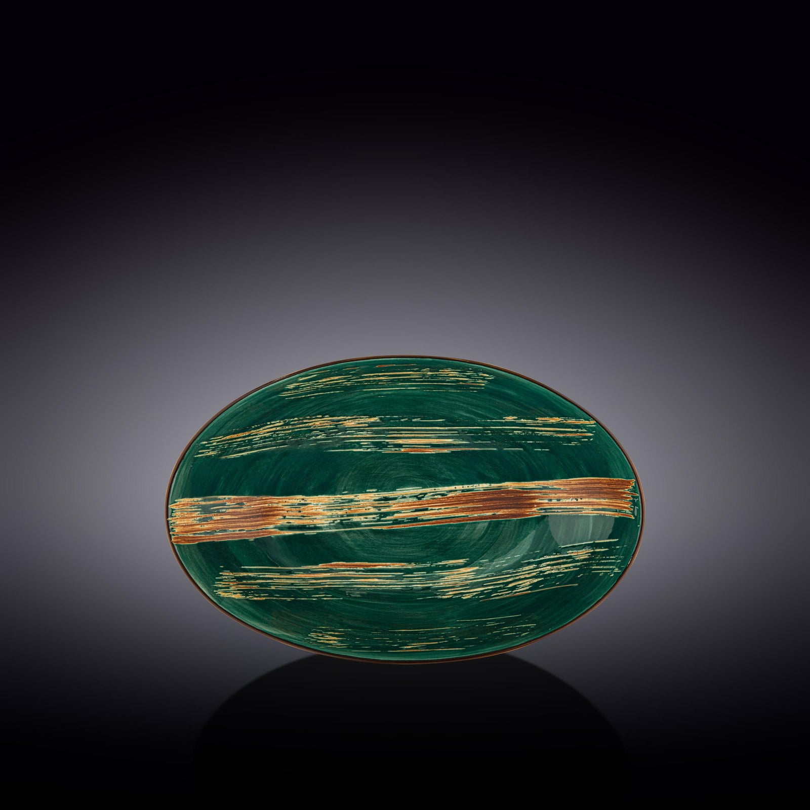 Wilmax Color Boom Scratch Oval Bowl – 25 x 16.5 x 6 cm - Green - WL-668540/A