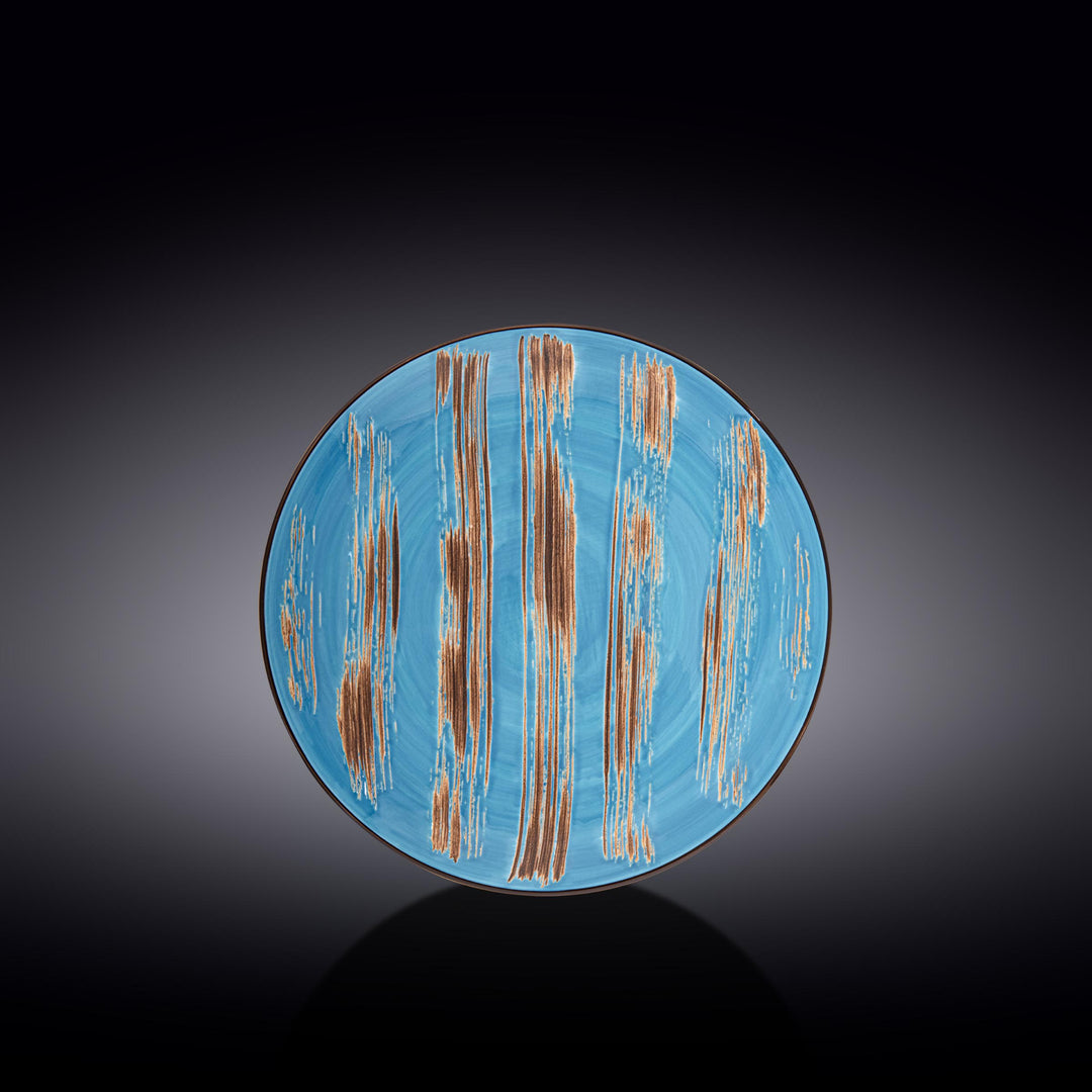 Wilmax Color Boom Scratch Round Plate – Fine Porcelain Dinnerware - Blue - WL-668612/A