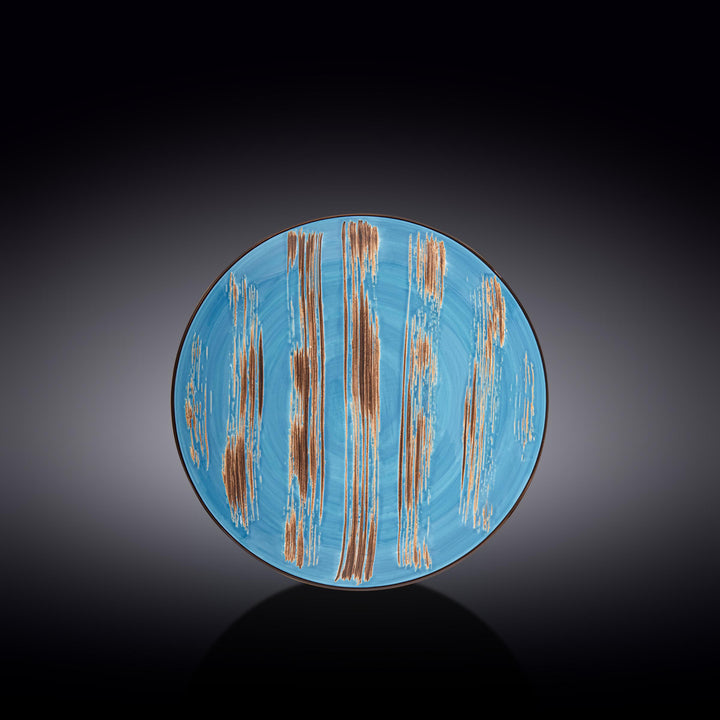 Wilmax Color Boom Scratch Round Plate – Fine Porcelain Dinnerware - Blue - WL-668612/A