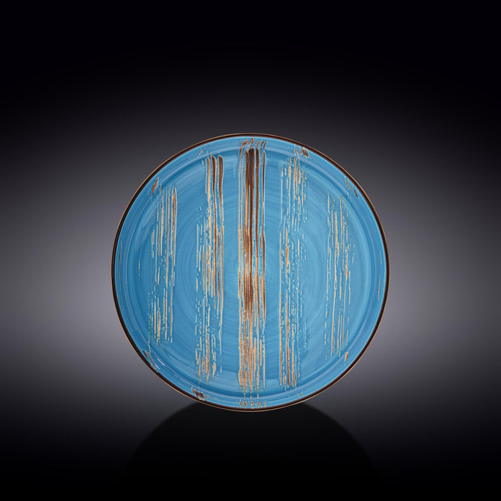 Wilmax Color Boom Scratch Porcelain Plate – Modern Tableware - Blue - WL-668619/A