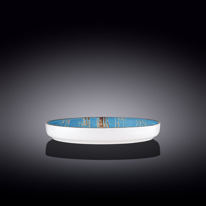 Wilmax Color Boom Scratch Porcelain Plate – Modern Tableware - Blue side view - WL-668619/A