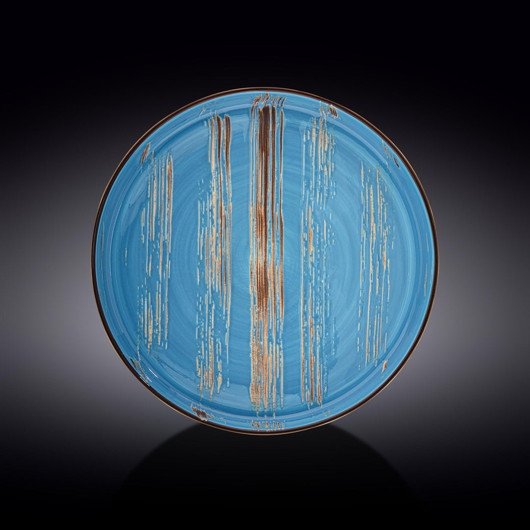 Wilmax Color Boom Scratch Porcelain Plate – Modern Tableware - Blue - WL-668620/A