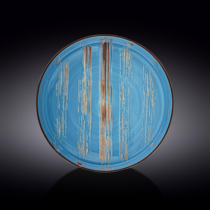 Wilmax Color Boom Scratch Porcelain Plate – Modern Tableware - Blue - WL-668620/A