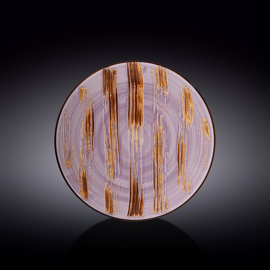 Wilmax Color Boom Scratch Round Plate – Fine Porcelain Dinnerware - Lavender - WL-668714/A