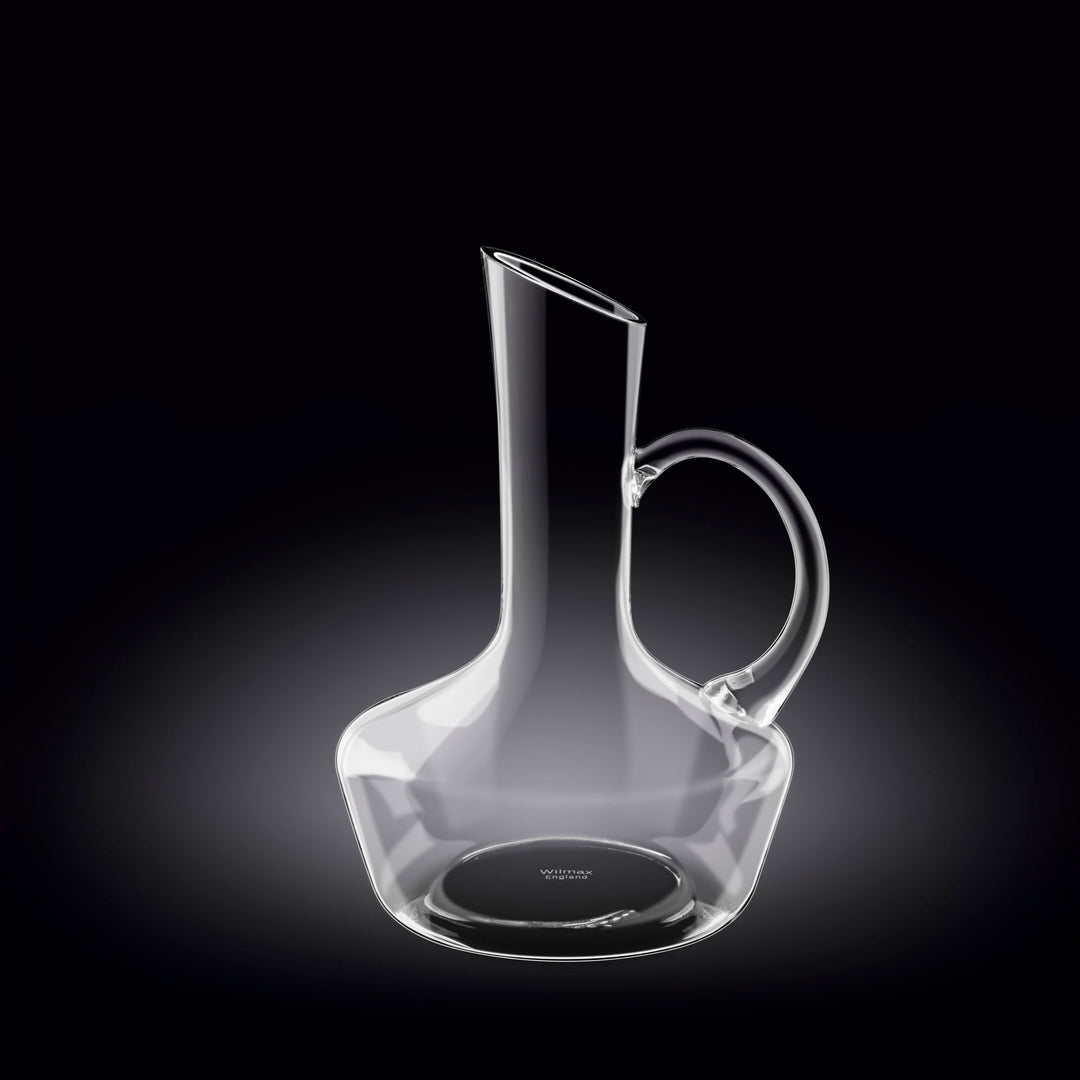 Wilmax Crystalline Wine Decanter with Handle – 1200 ml - 1200 ml