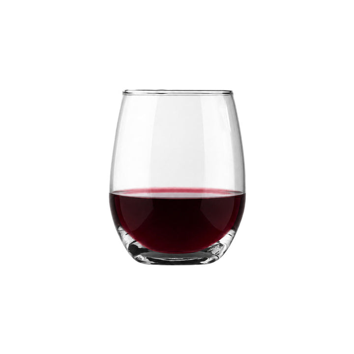 Uniglass Queen Stemless Whisky Glass – 34.5 cl with styled drink