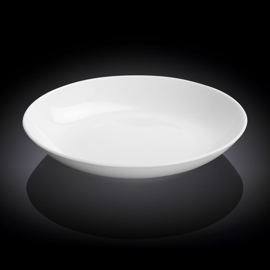 Wilmax White Round Deep Plate &amp; Platter - 25.5 cm