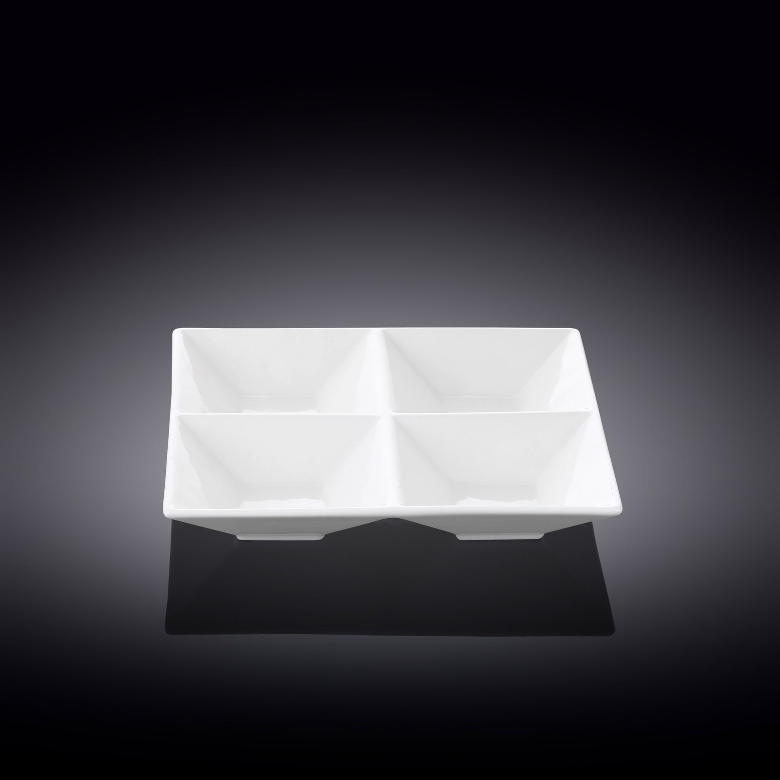 Wilmax White Divided Dish - WL-992017/A