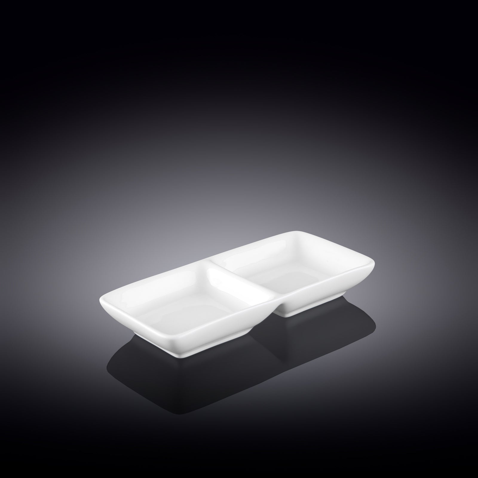 Wilmax White Divided Dish - WL-992415/A