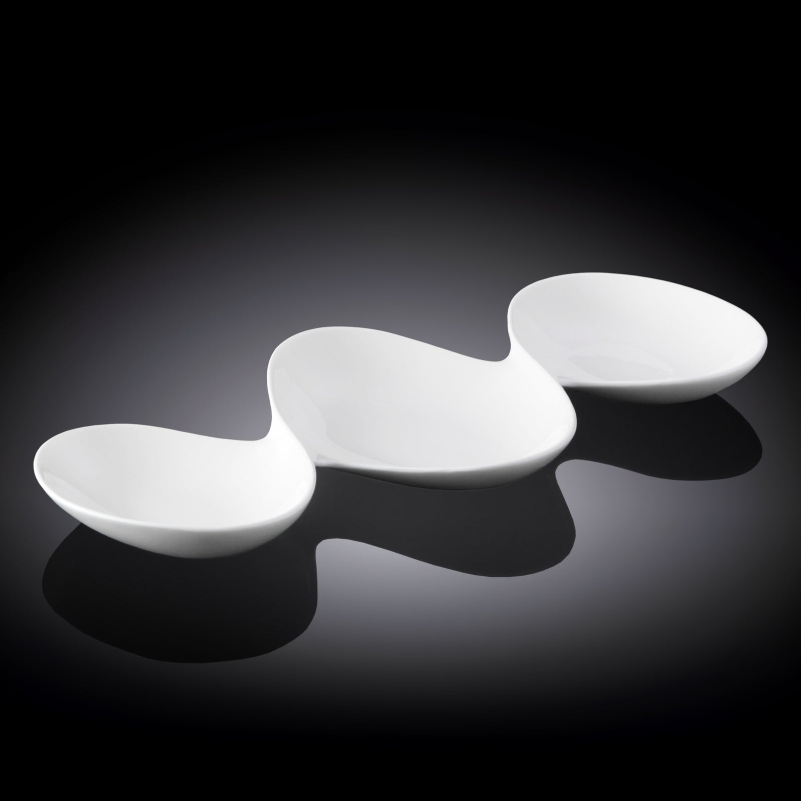 Wilmax White Divided Dish - WL-992416/A