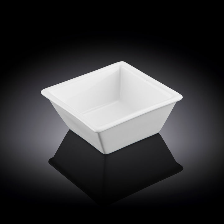 Wilmax White Square Dish - 7.5 x 7.5 x 3.5 cm / 90 ml