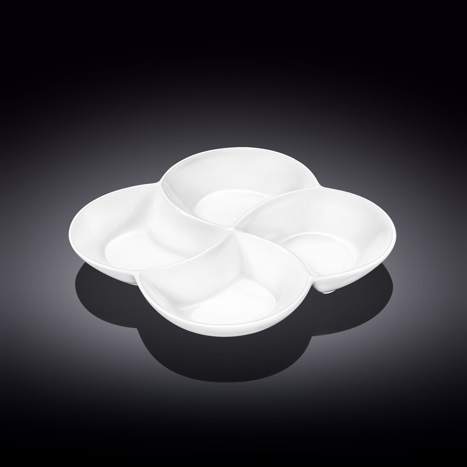 Wilmax White Divided Dish - WL-992649/A