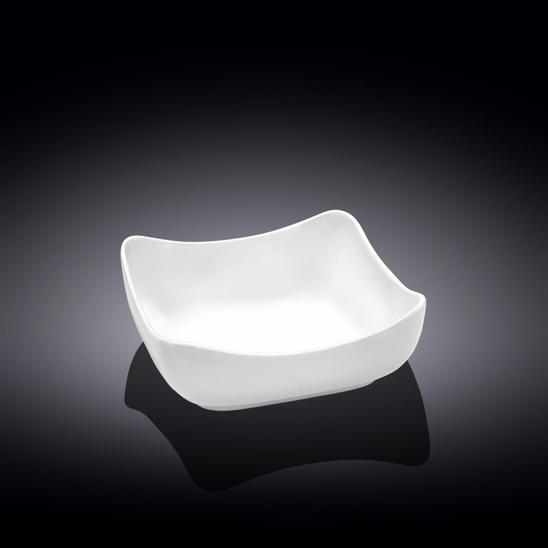 Wilmax England Square White Porcelain Bowl 15x15 cm 600 ml