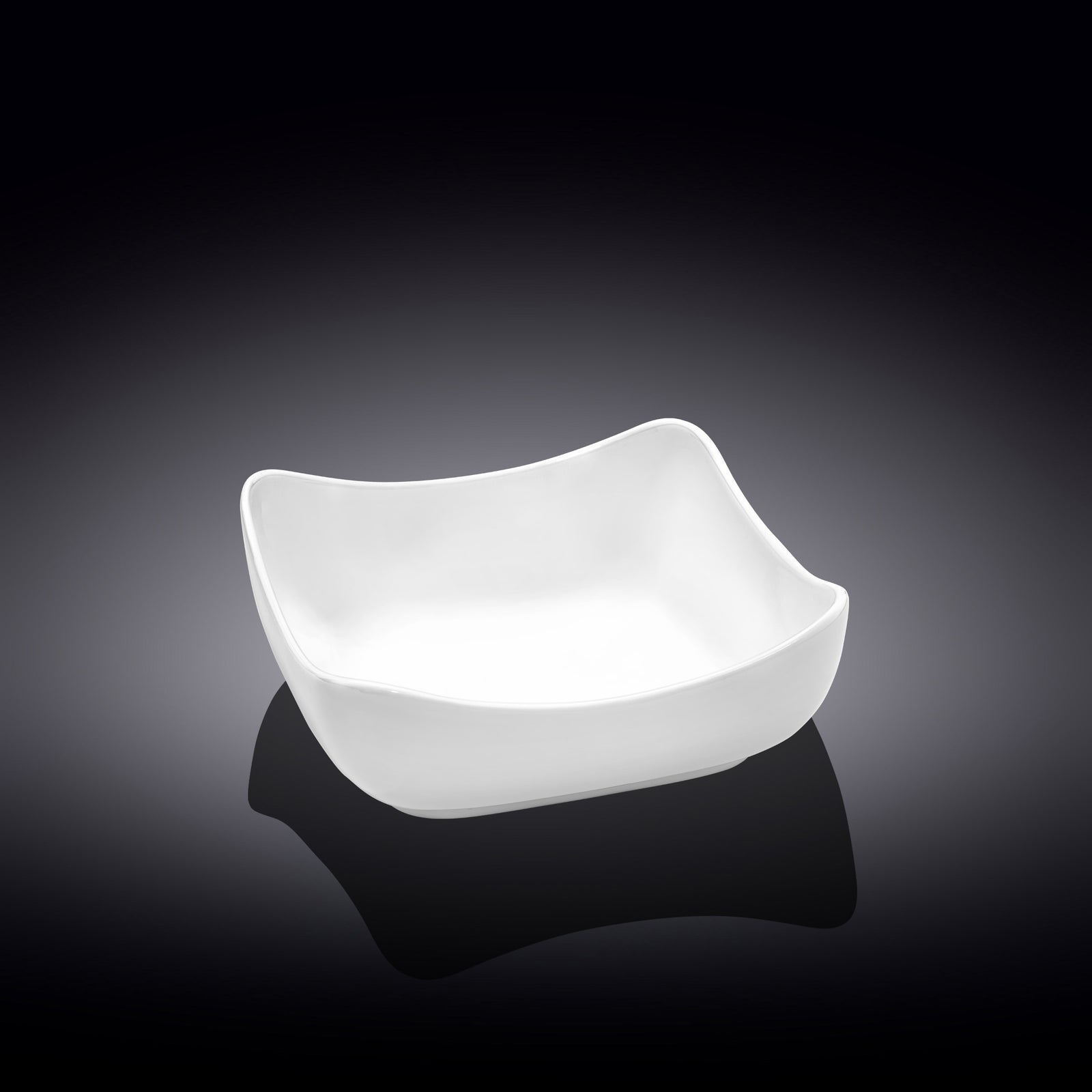 Wilmax England Square White Porcelain Bowl 15x15 cm 600 ml