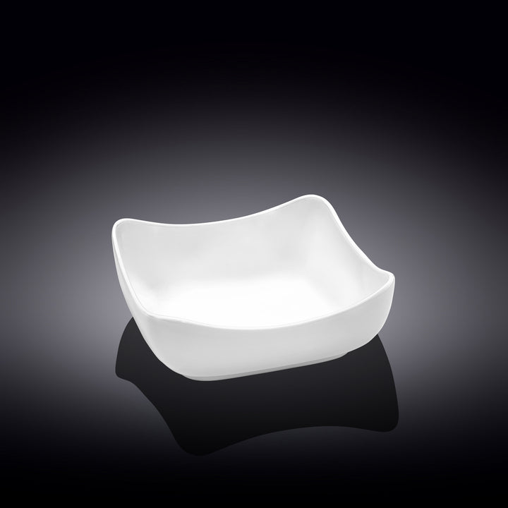 Wilmax England Square White Porcelain Bowl 15x15 cm 600 ml