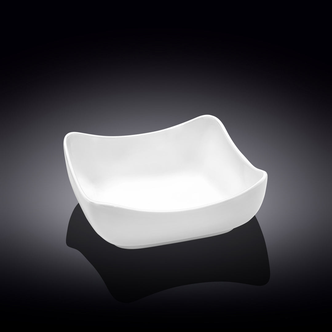 Wilmax England Square White Porcelain Bowl 19x19 cm 1200 ml