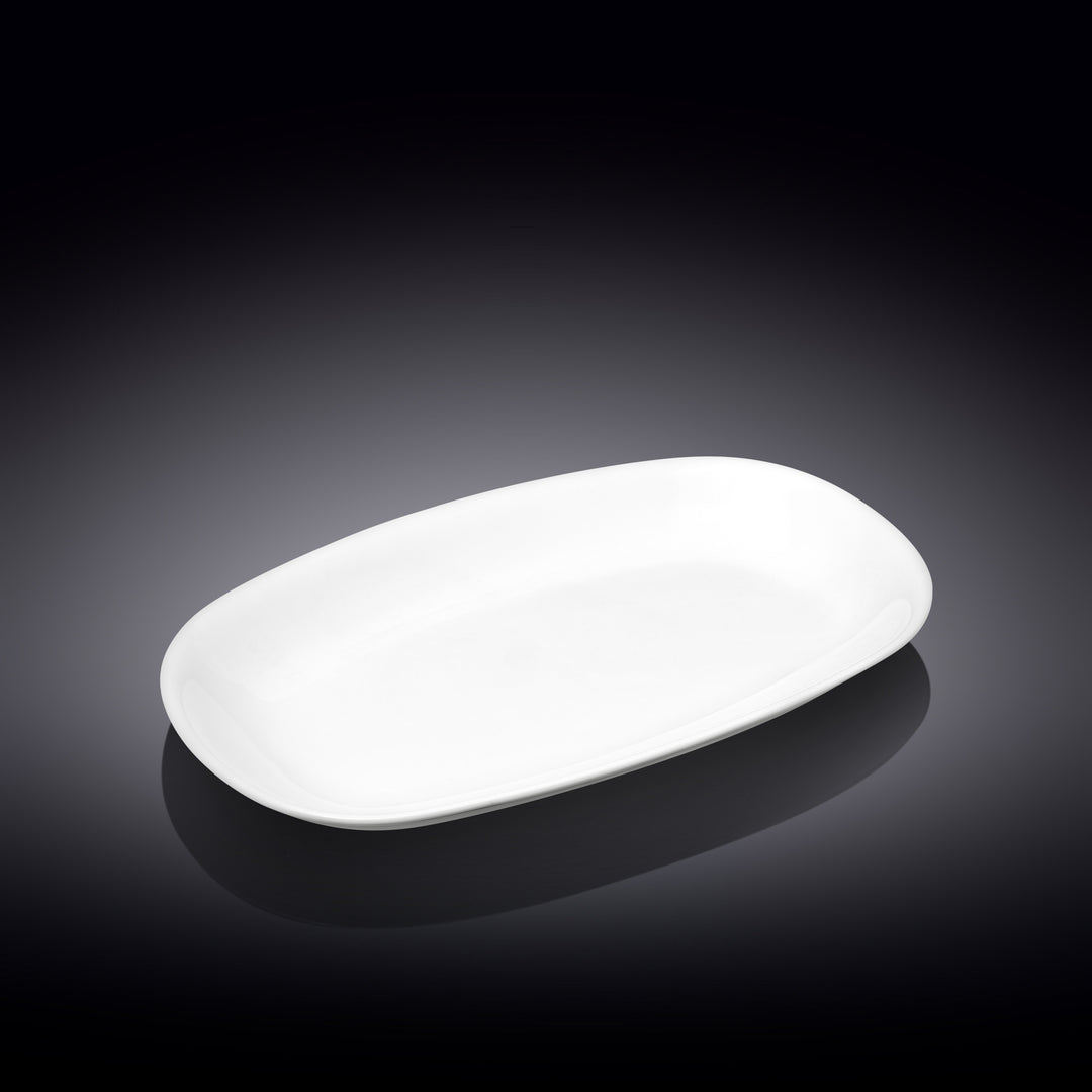 Wilmax White Deep Superellipse Dish - 25 x 14.5 cm