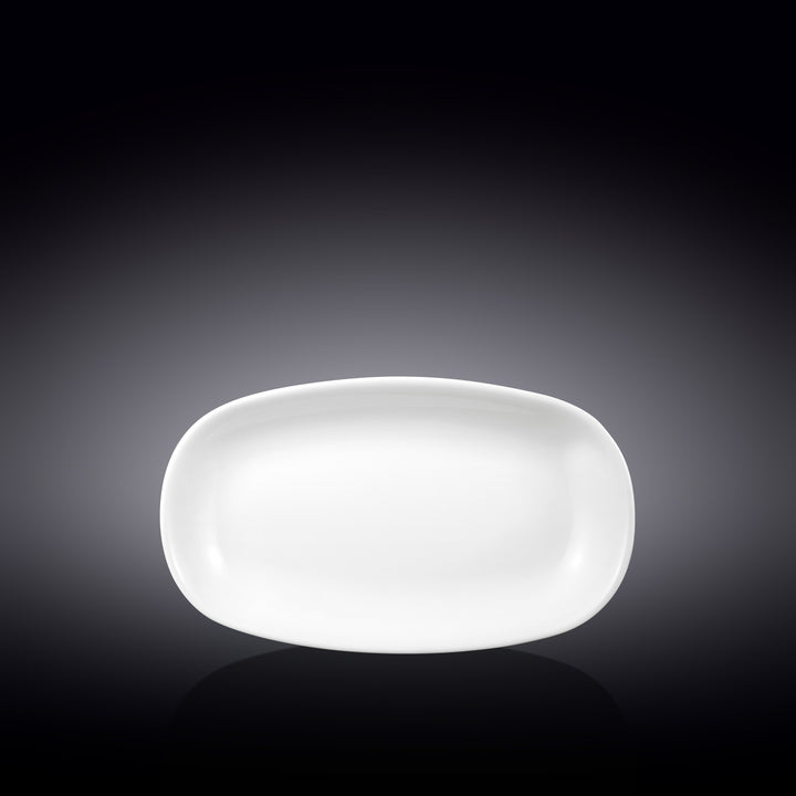 Wilmax White Deep Superellipse Dish - side view