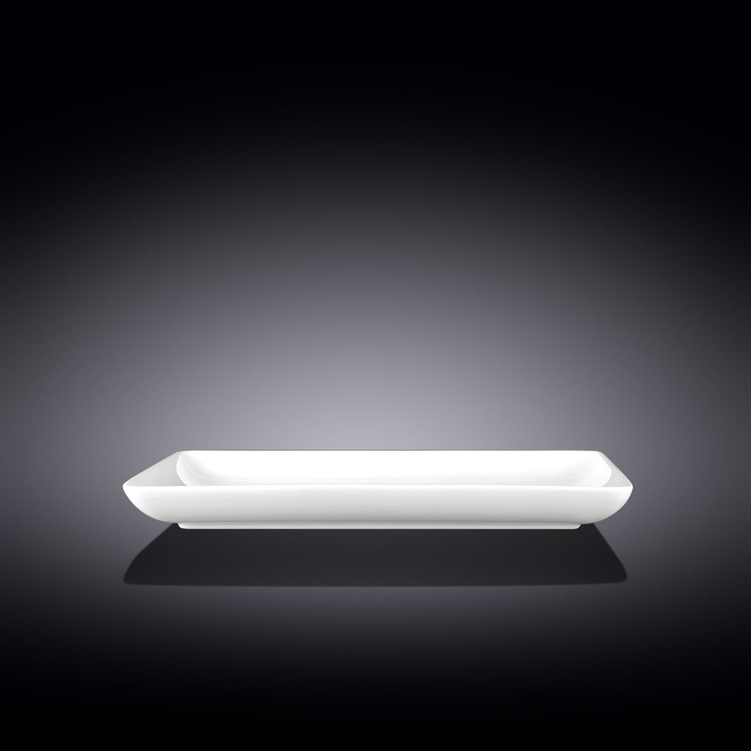 Wilmax White Rectangular Dish - serving view
