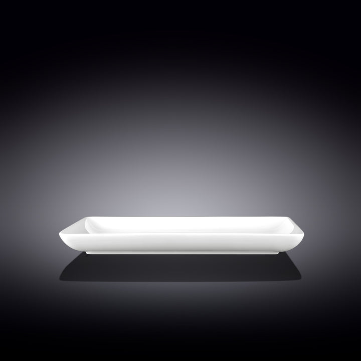 Wilmax White Rectangular Dish - serving view