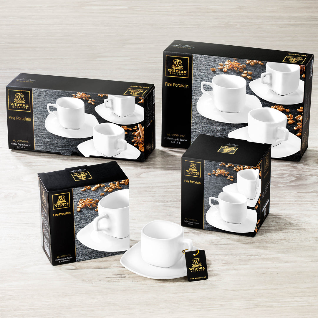 Wilmax Ilona coffee cup and saucer - alternate view