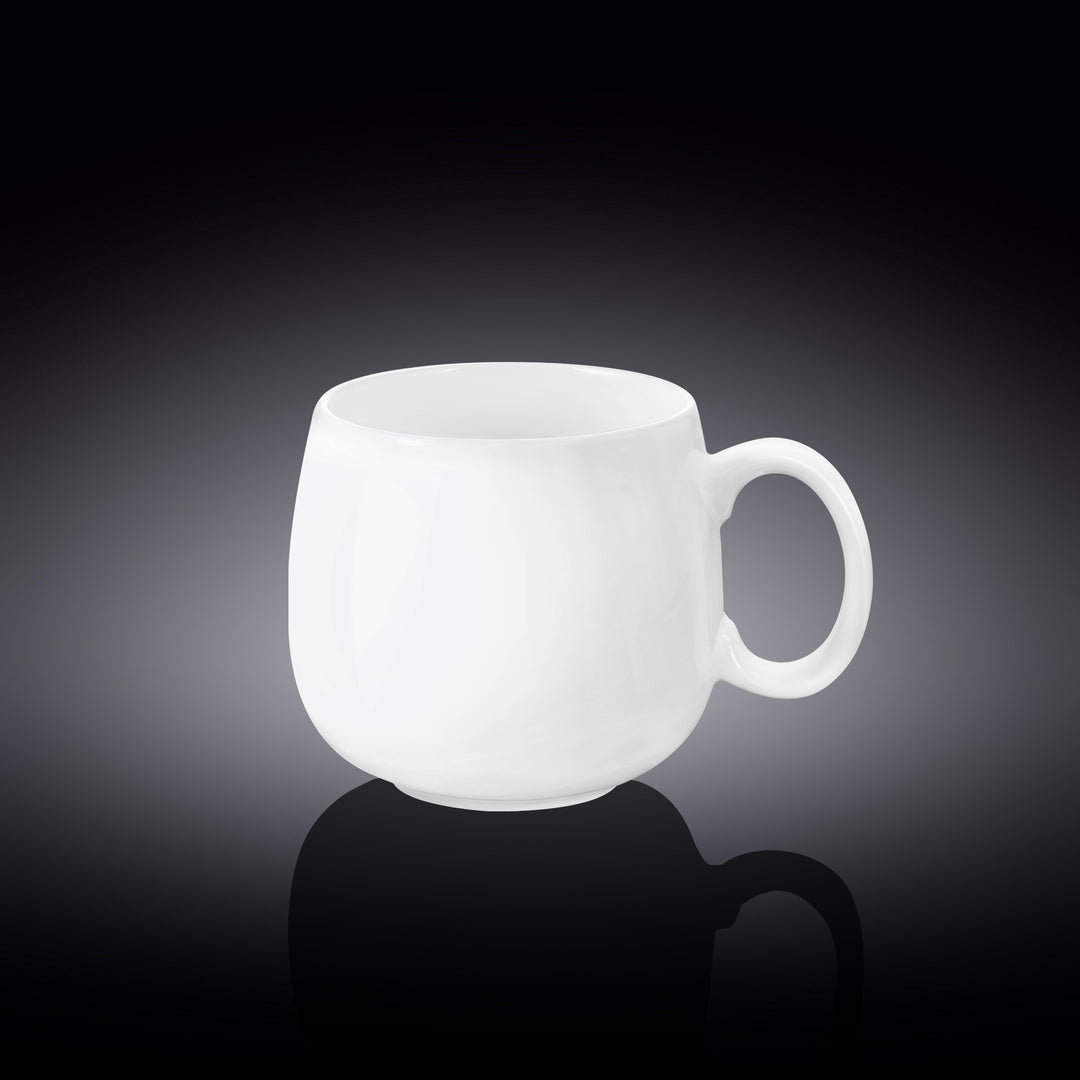 Wilmax White Porcelain Mug - 400 ml - White