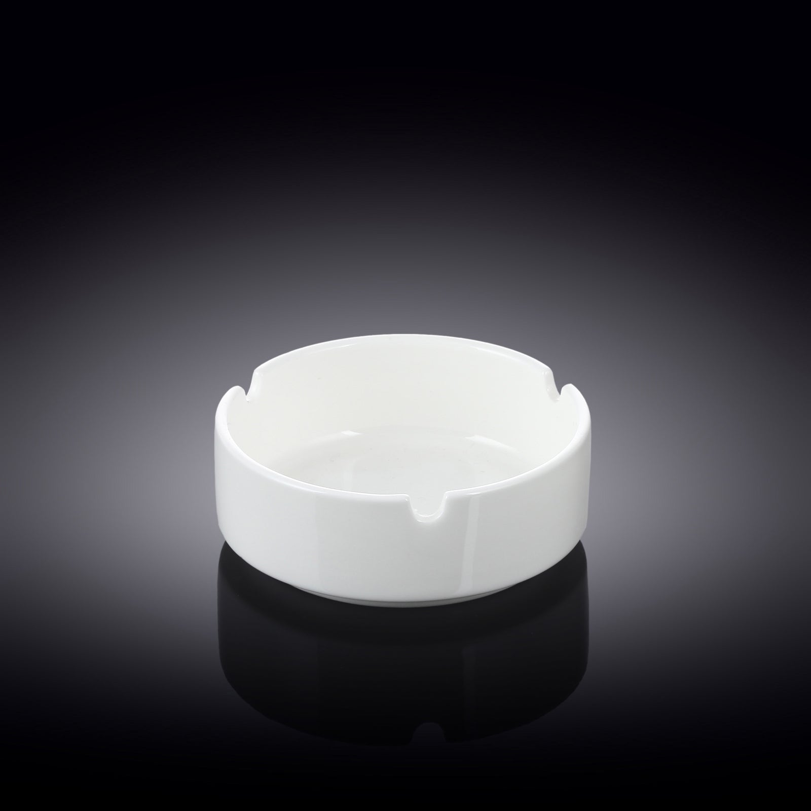 Wilmax White Porcelain Ashtray - 10 cm - White