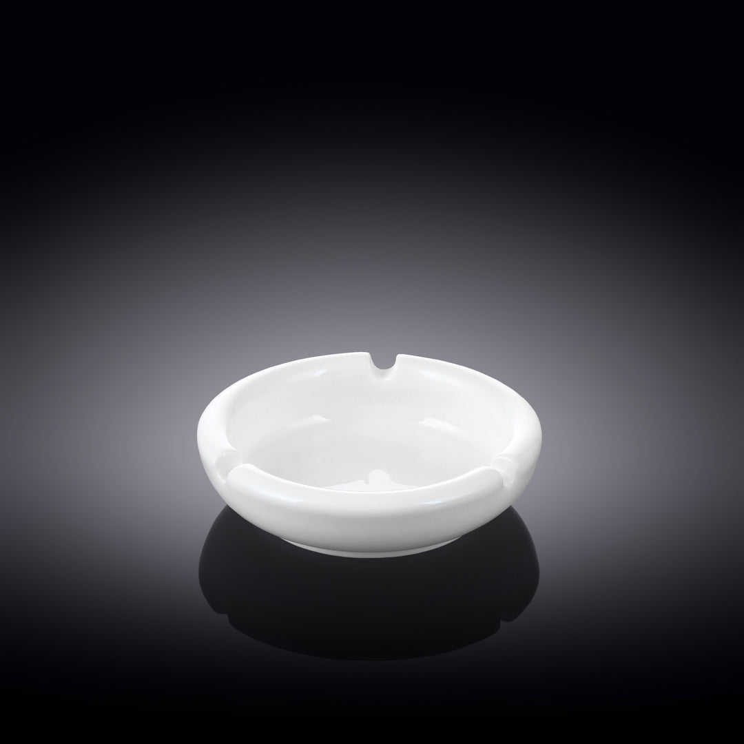Wilmax White Porcelain Ashtray - 10 cm - White