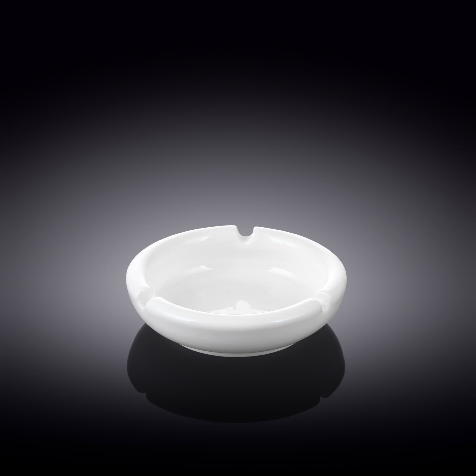 Wilmax White Porcelain Ashtray - 10 cm - White
