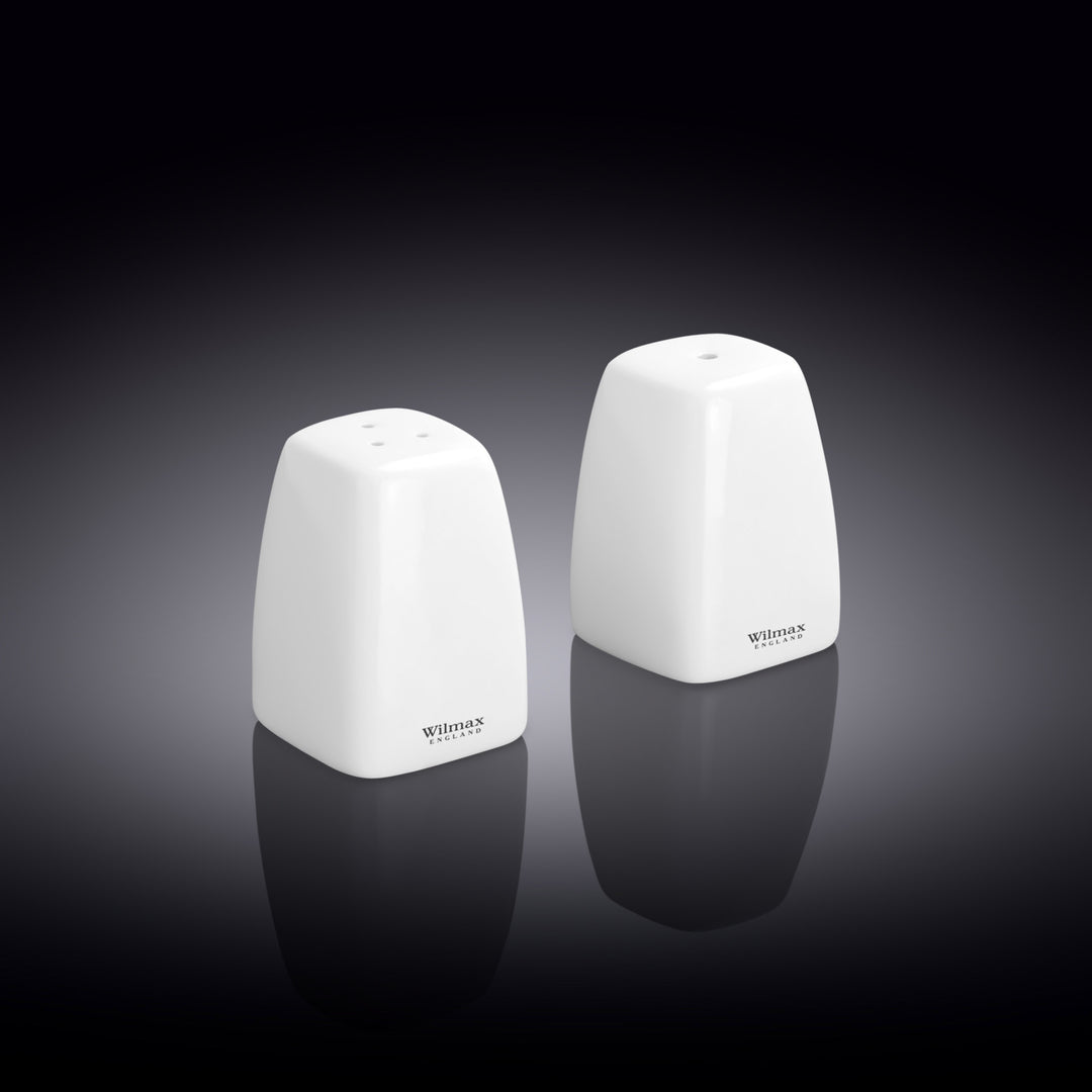 Wilmax Quartet Fine Porcelain Salt &amp; Pepper Set