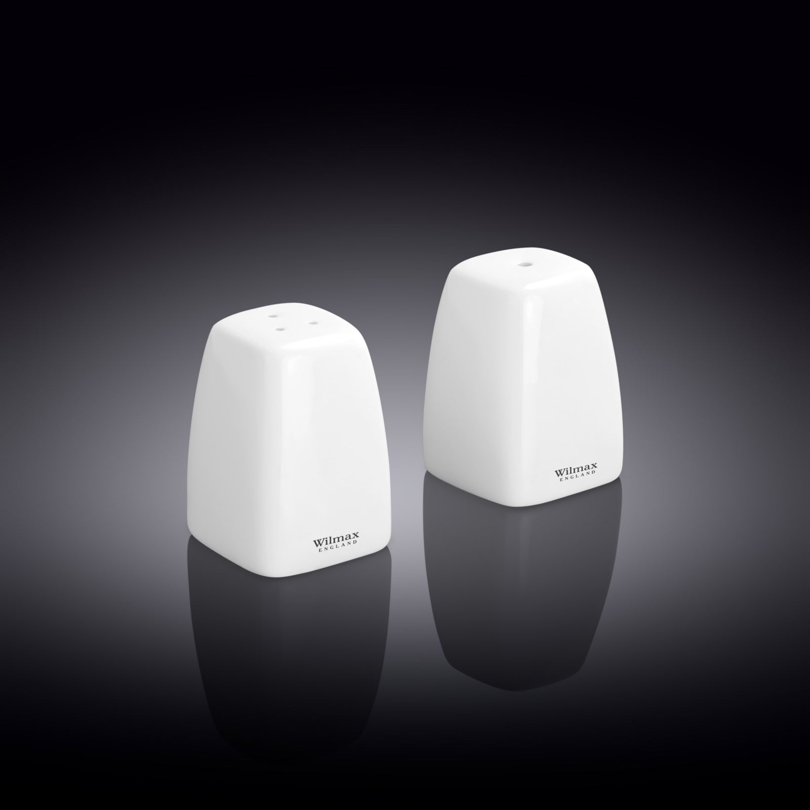 Wilmax Quartet Fine Porcelain Salt & Pepper Set