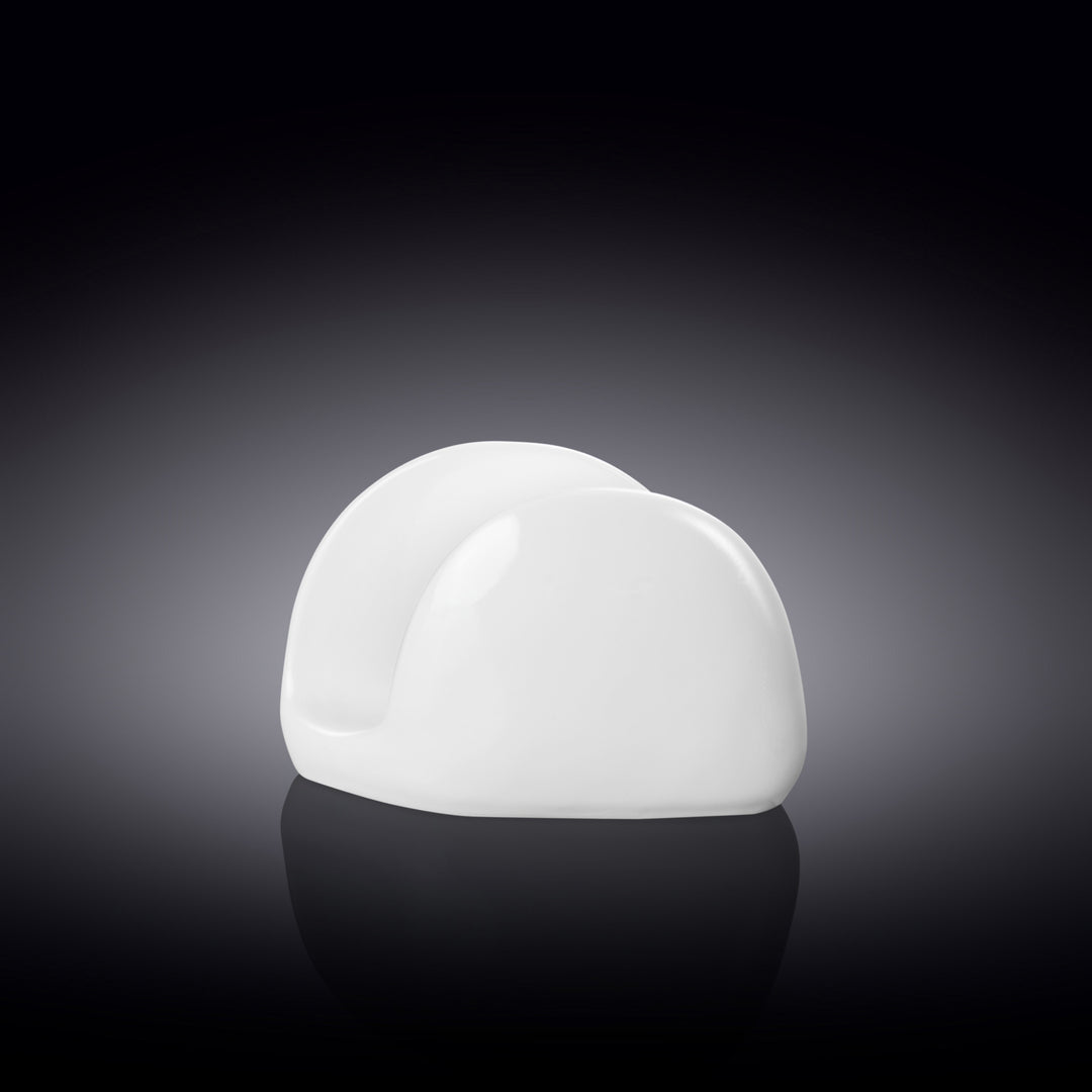 Wilmax White Porcelain Napkin Holder - White