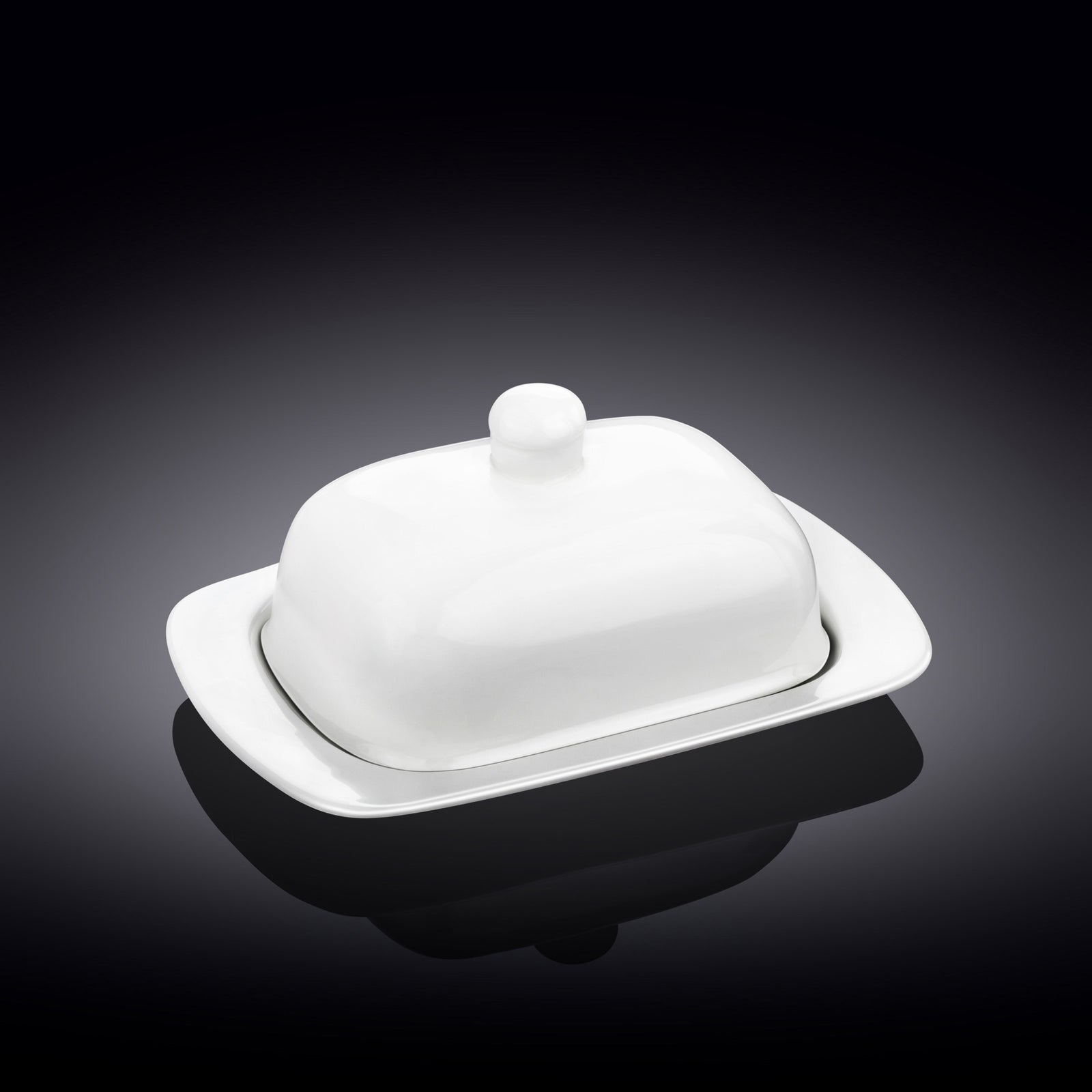 Wilmax Fine Porcelain White Butter Dish
