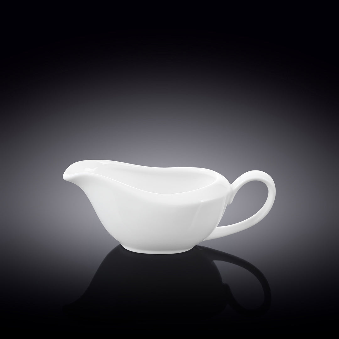 Wilmax Fine Porcelain White Sauce Boat 230 ml