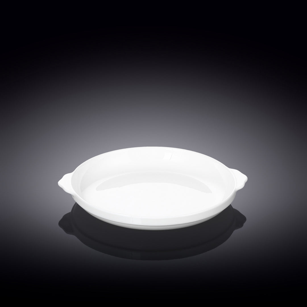 Wilmax White Fine Porcelain Round Baking Dish – 20–23 cm - 20 cm