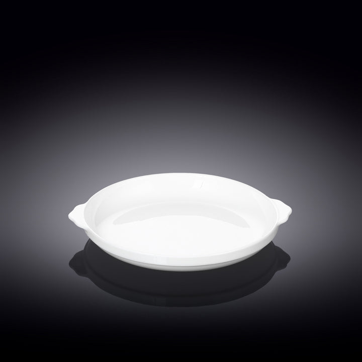 Wilmax White Fine Porcelain Round Baking Dish – 20–23 cm - 20 cm