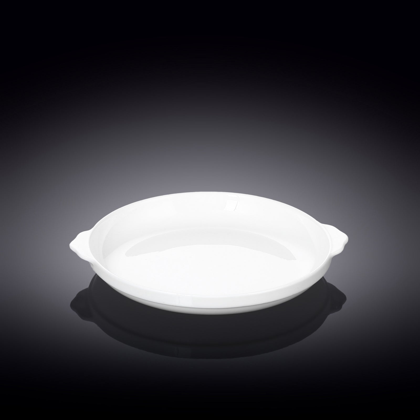 Wilmax White Fine Porcelain Round Baking Dish – 20–23 cm - 23 cm