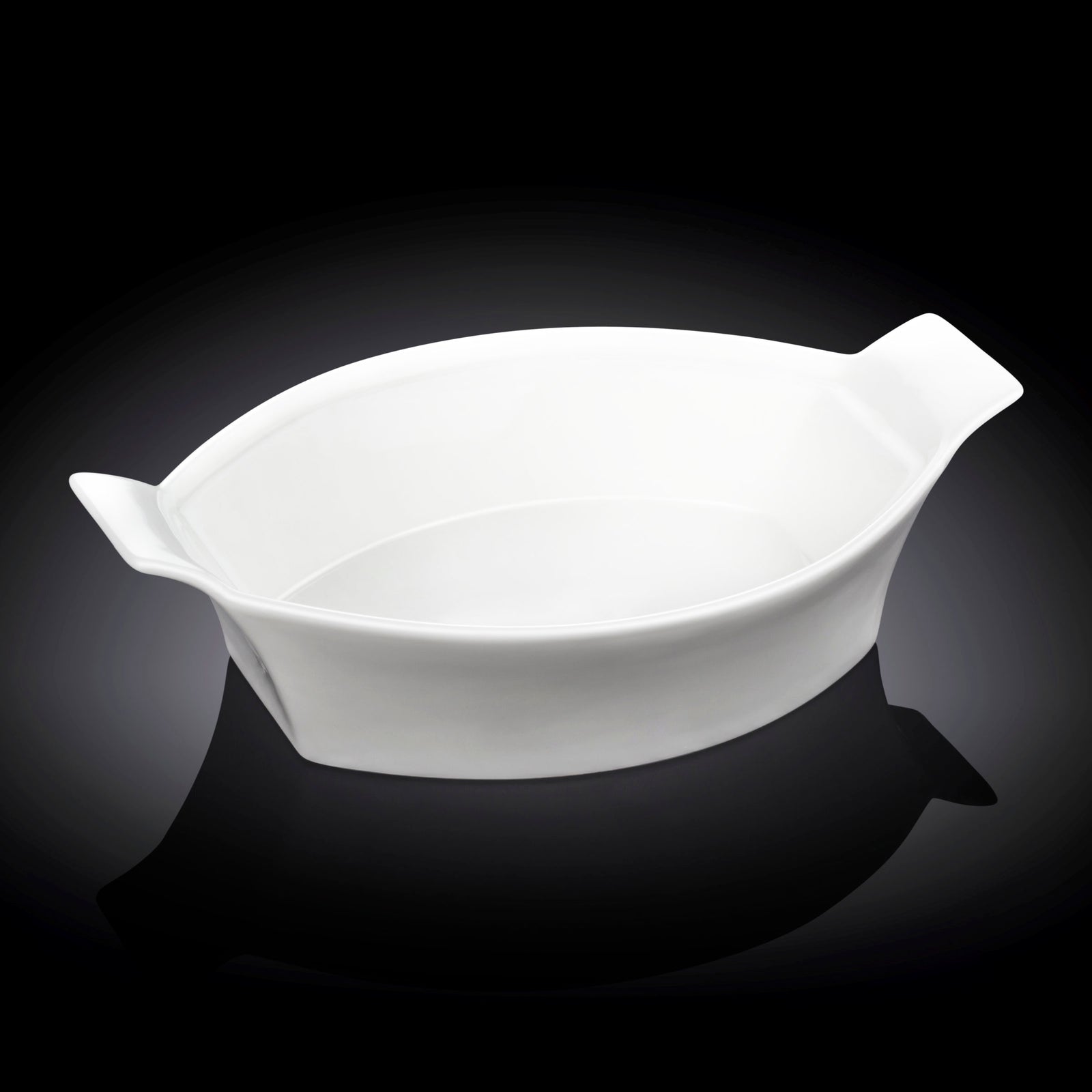 Wilmax White Fine Porcelain Oval Baking Dish – 22 cm - 22 cm