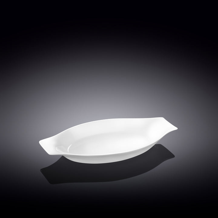 Wilmax White Fine Porcelain Oval Baking Dish – 20–25.5 cm - 20 cm