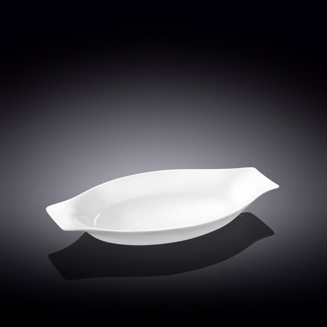 Wilmax White Fine Porcelain Oval Baking Dish – 20–25.5 cm - 25.5 cm